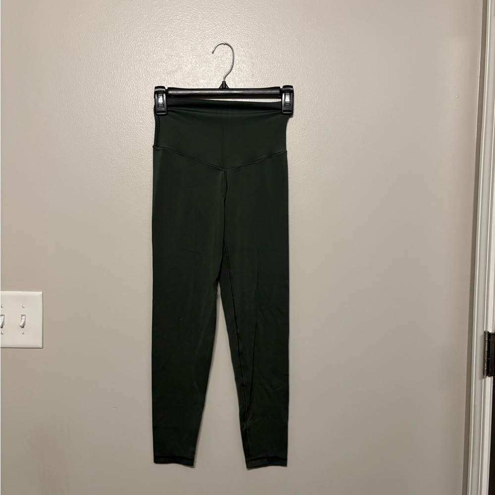 High-Waisted Grey-Green Leggings